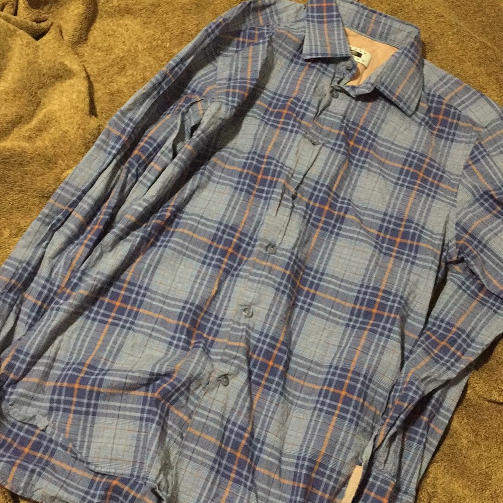 Plaid button down long sleeve